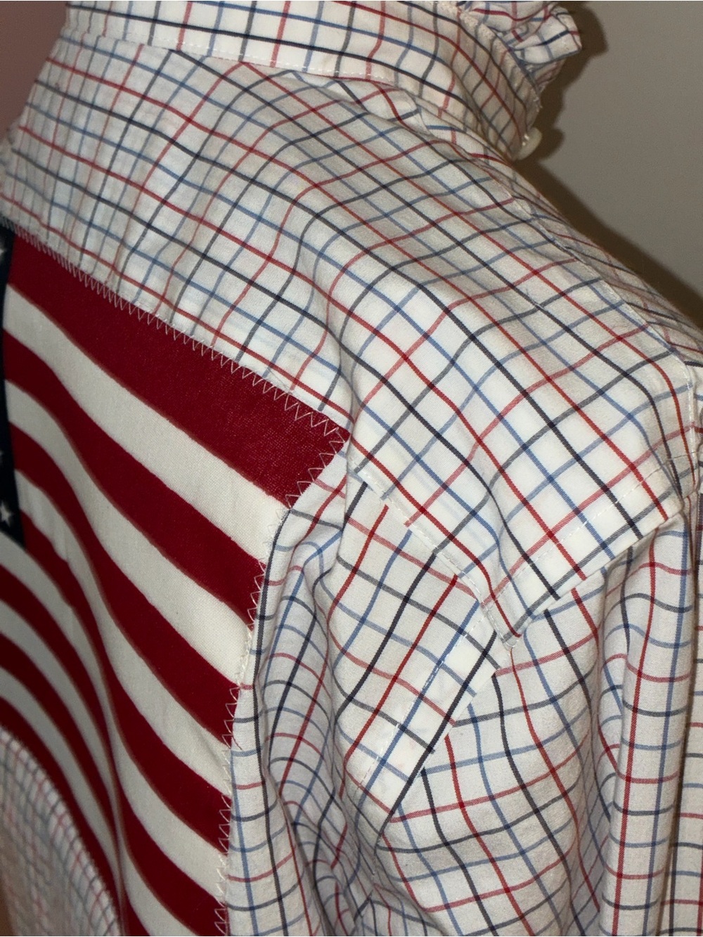 Upcycled Ruffled Collar Shirt - Picture 2 of 6